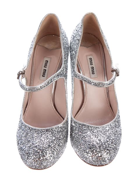 miu miu sparkle mary janes|Women's pumps shoes .